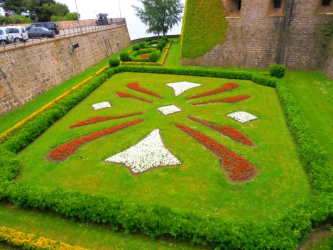 Monjuic- κήπος στο κάστρο